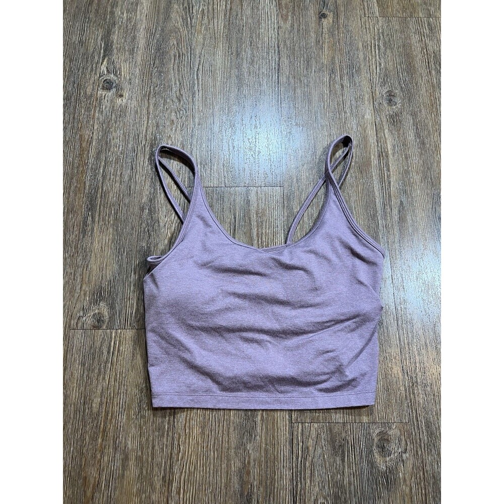 Vuori Performance Halo Crop Tank Top Purple VW1005 Size Medium